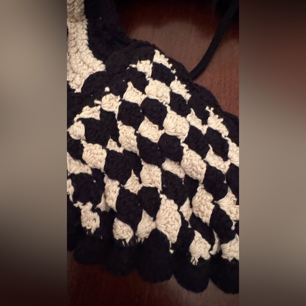 Zimmermann Black & White Checkered Ruffle Bikini Set - Picture 3 of 5